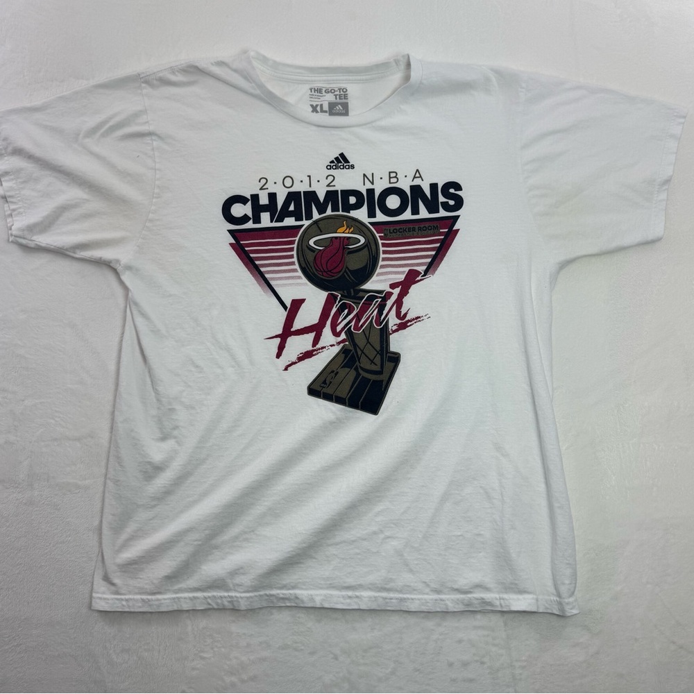 Adidas Men’s Miami Heat 2012 NBA Champions T-Shirt Size XL